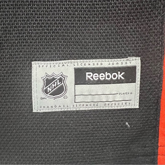 ANAHEIM DUCKS / REEBOK BLACK/ORANGE/GOLD WOMEN’S AUTHENTIC JERSEY SIZE SMALL - Picture 10 of 10